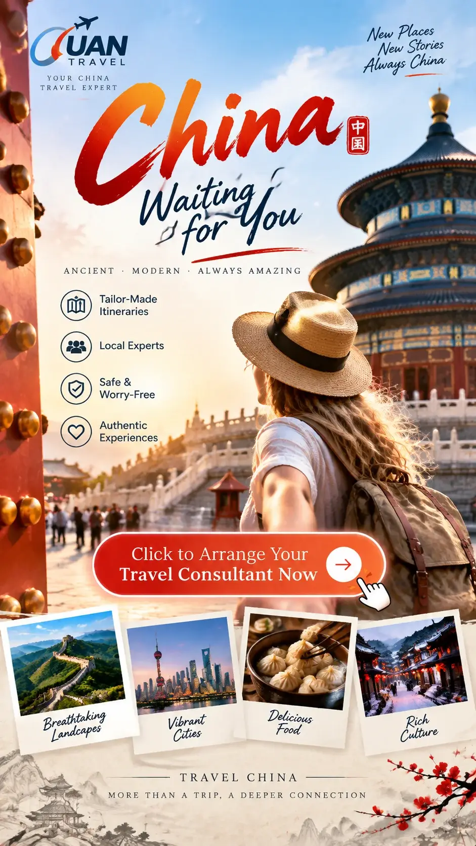 Personalized China journeys with Youan Travel