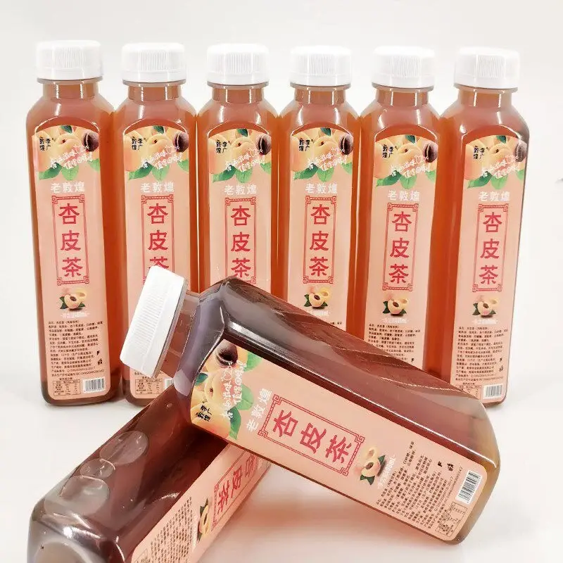 Bottled apricot peel tea, the classic sweet-sour northwest refreshment from Gansu dried apricots