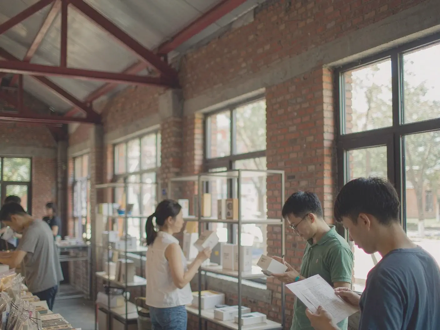 Students in a heritage workshop