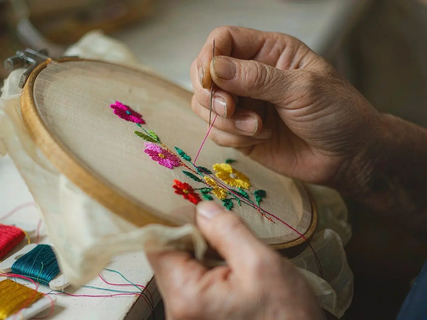 Hand-made intangible-heritage piece
