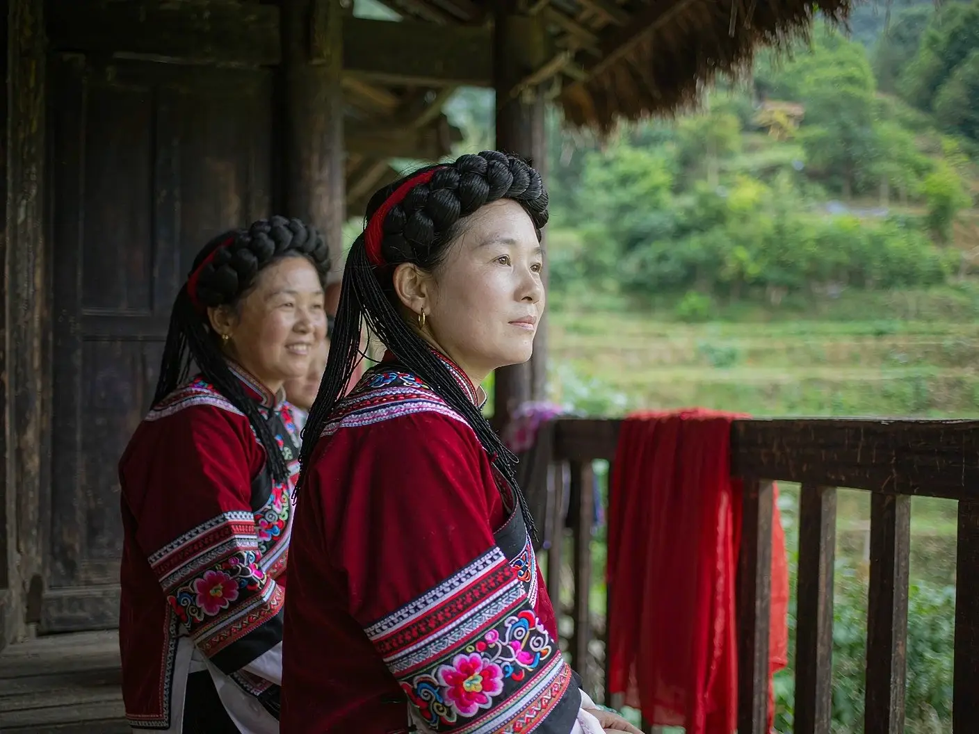 Huangluo Red Yao village in Longsheng