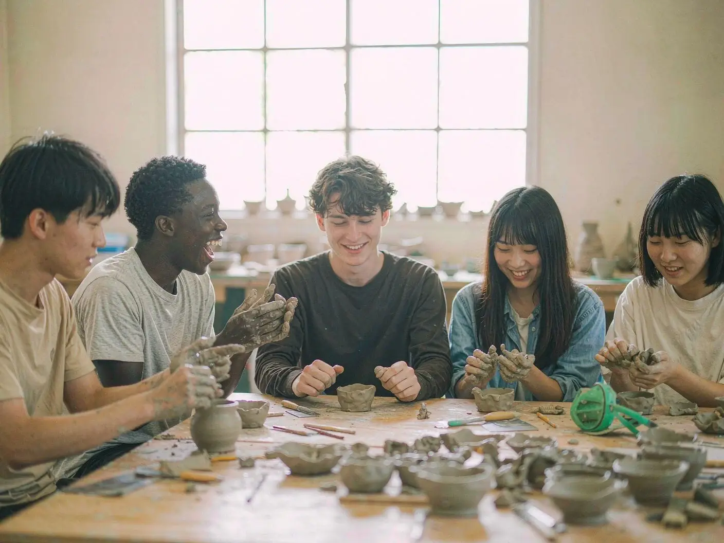 International ceramics exchange and youth creation
