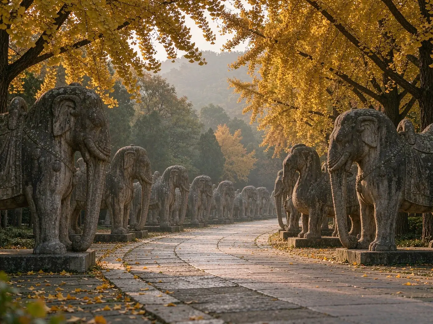 Nanjing Six Dynasties carvings, Ming wall and imperial tombs