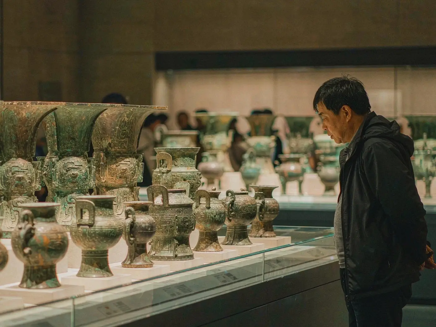 Exhibits in the Shanghai Museum