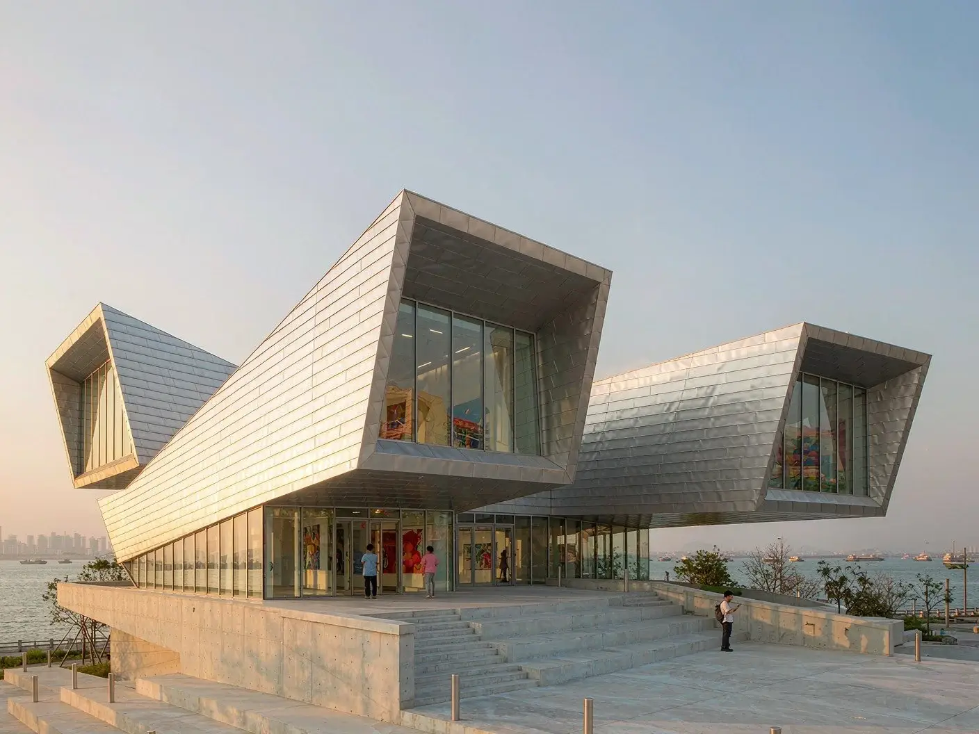 Sea World Culture and Arts Center building by the sea