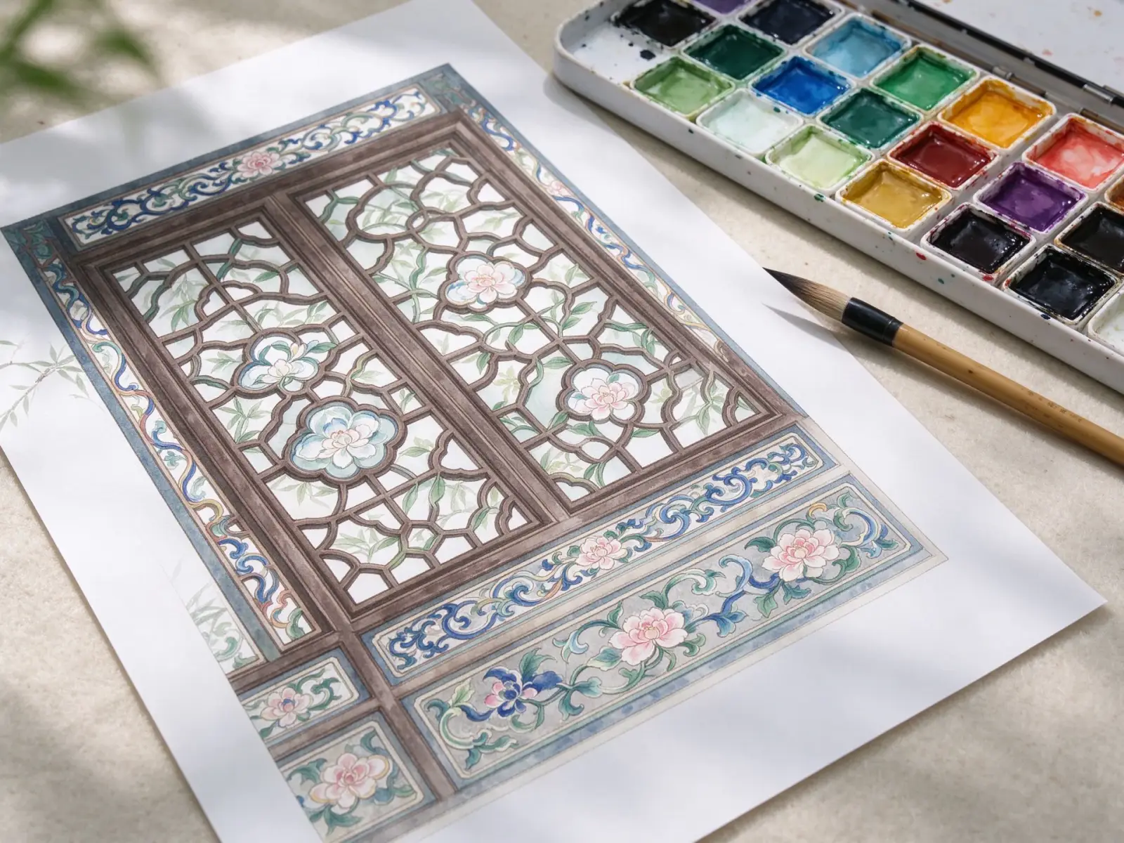 Suzhou-style motif design
