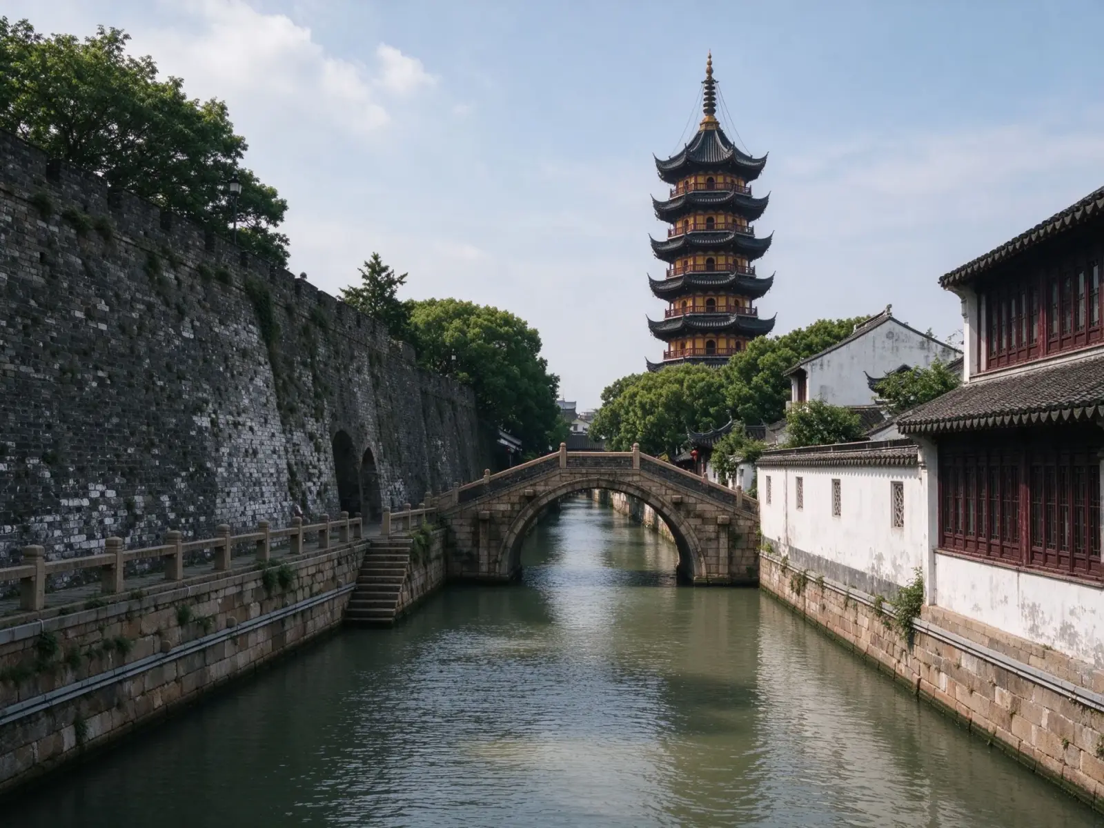 Pan Gate water-and-land city gate and Ruiguang Pagoda