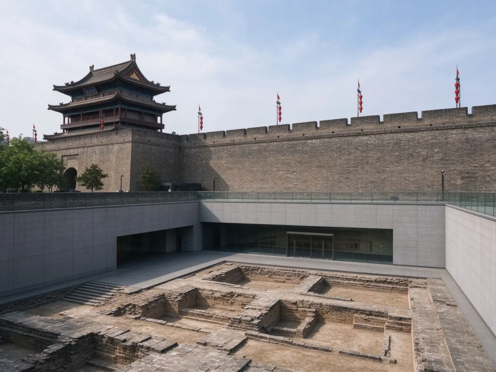 Xi'an City Wall and Hanguang Gate museum