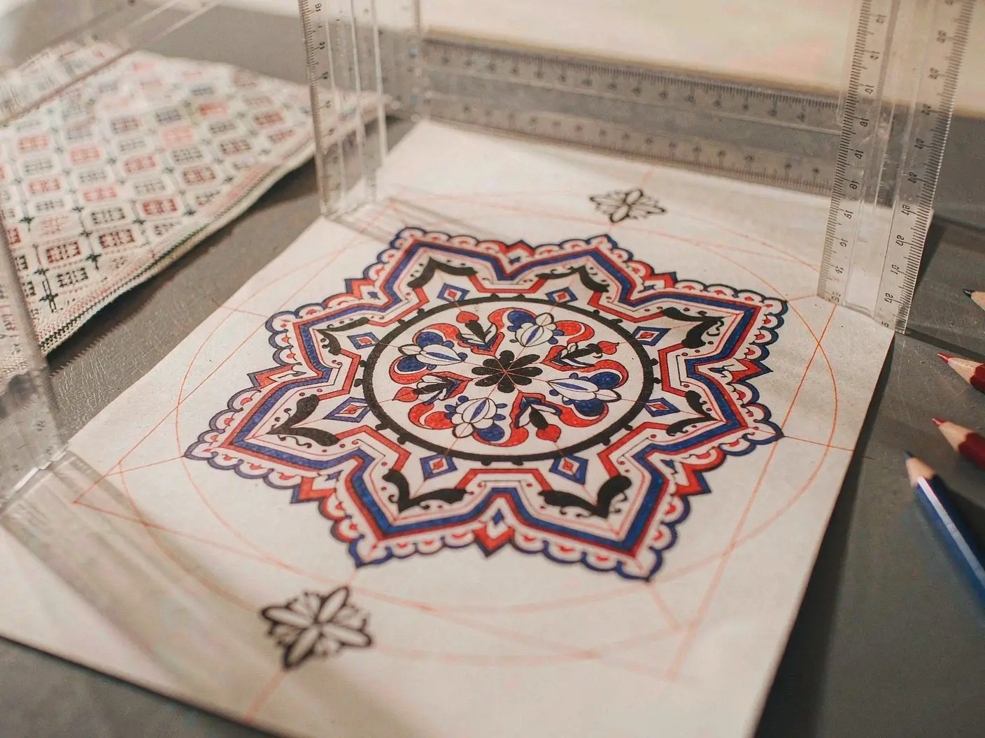 Tujia motif and visual design