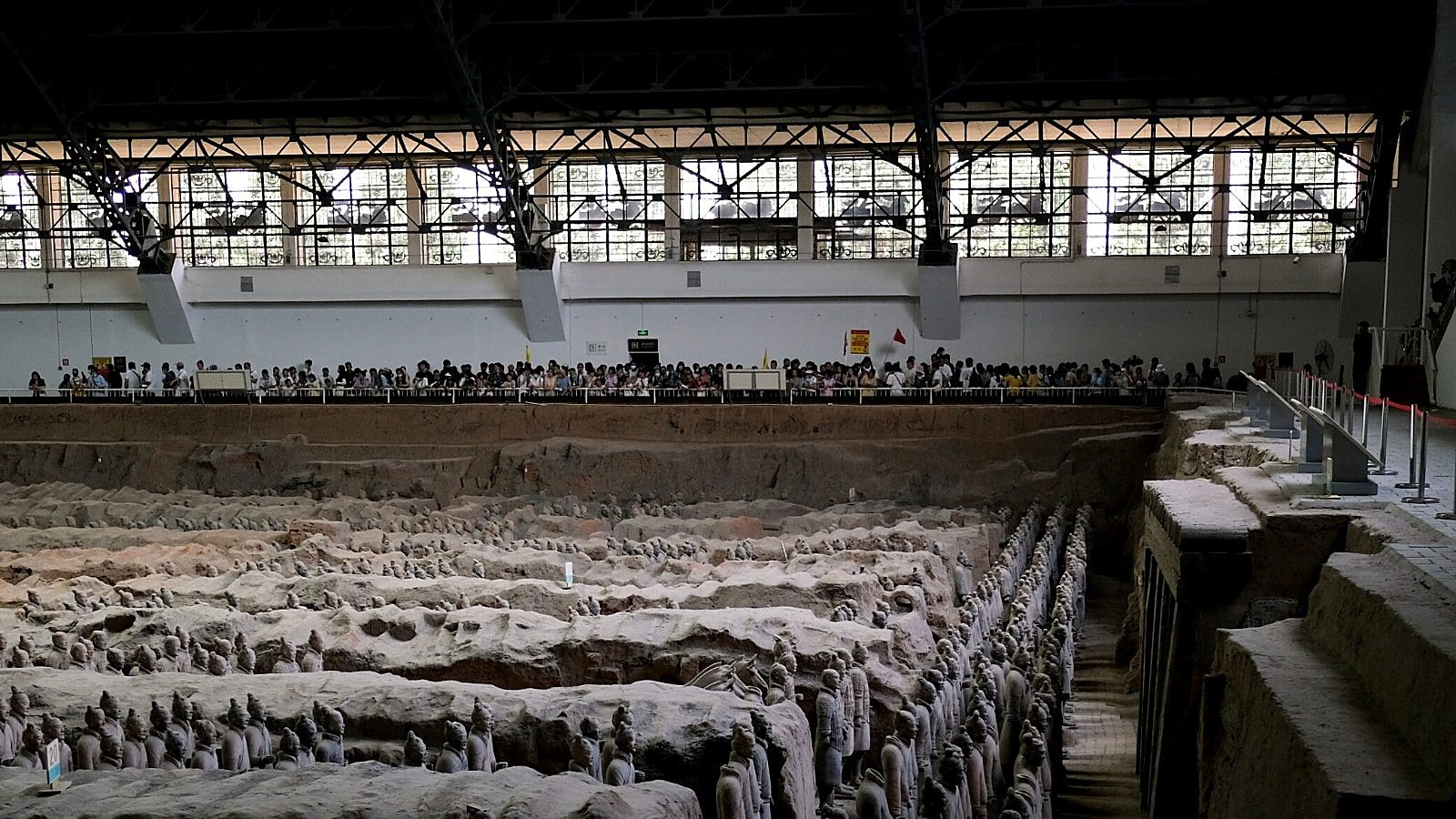 The Terracotta Army pits in Xi'an