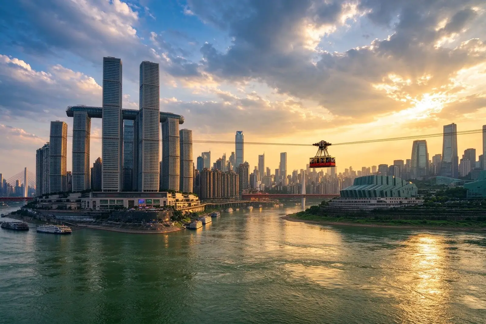 The Yangtze River and Chongqing skyline