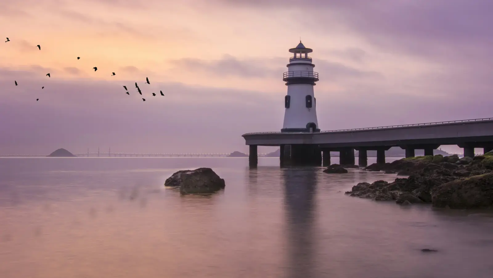 Soft morning light on the Zhuhai waterfront