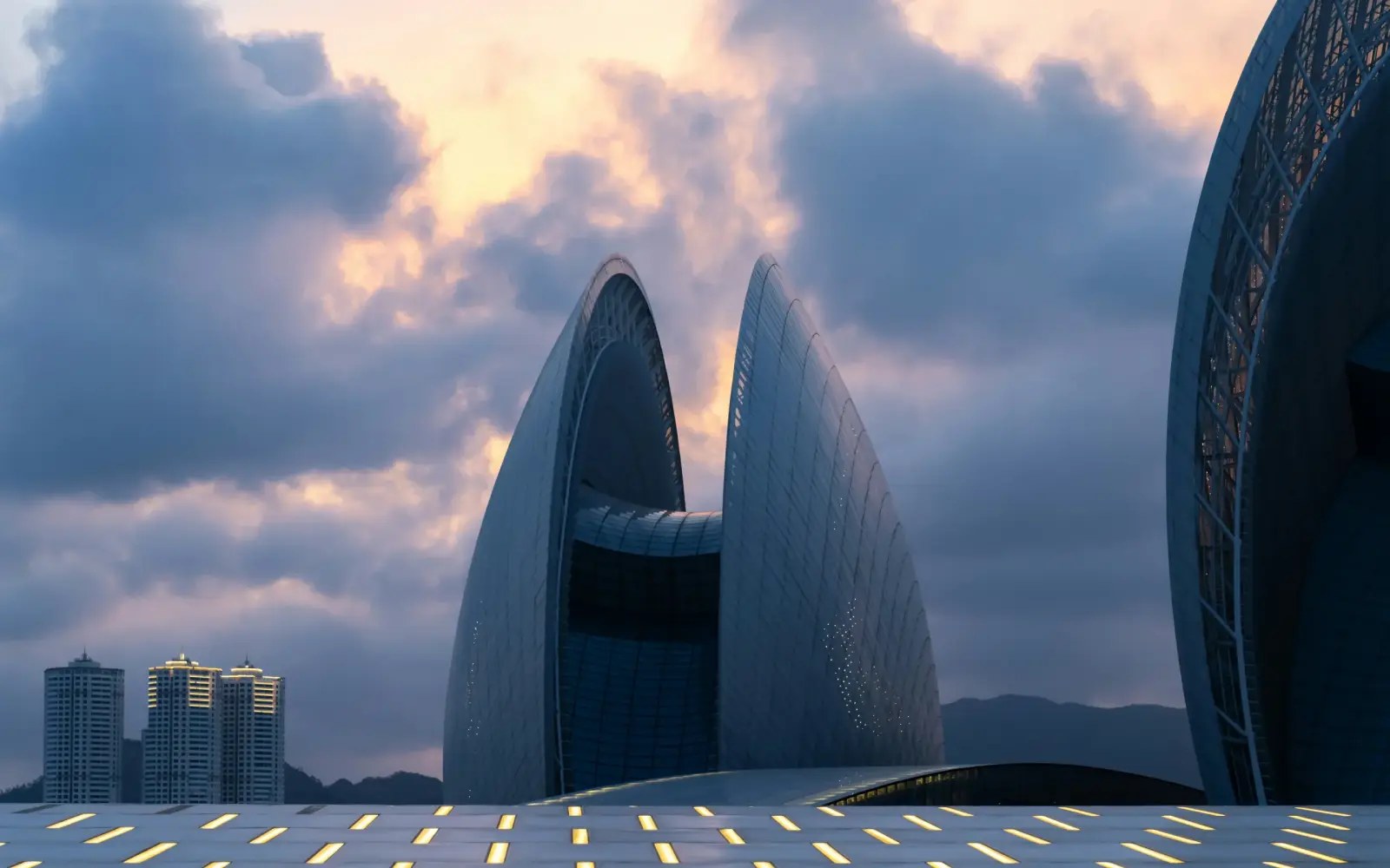 Zhuhai Opera House at dusk — destination inspiration