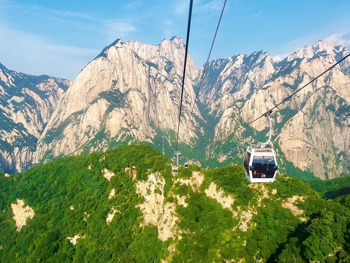 West Peak Cable Car — Mount Hua photograph