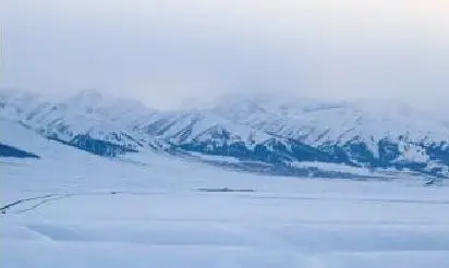 Snow-covered Nalati grasslands