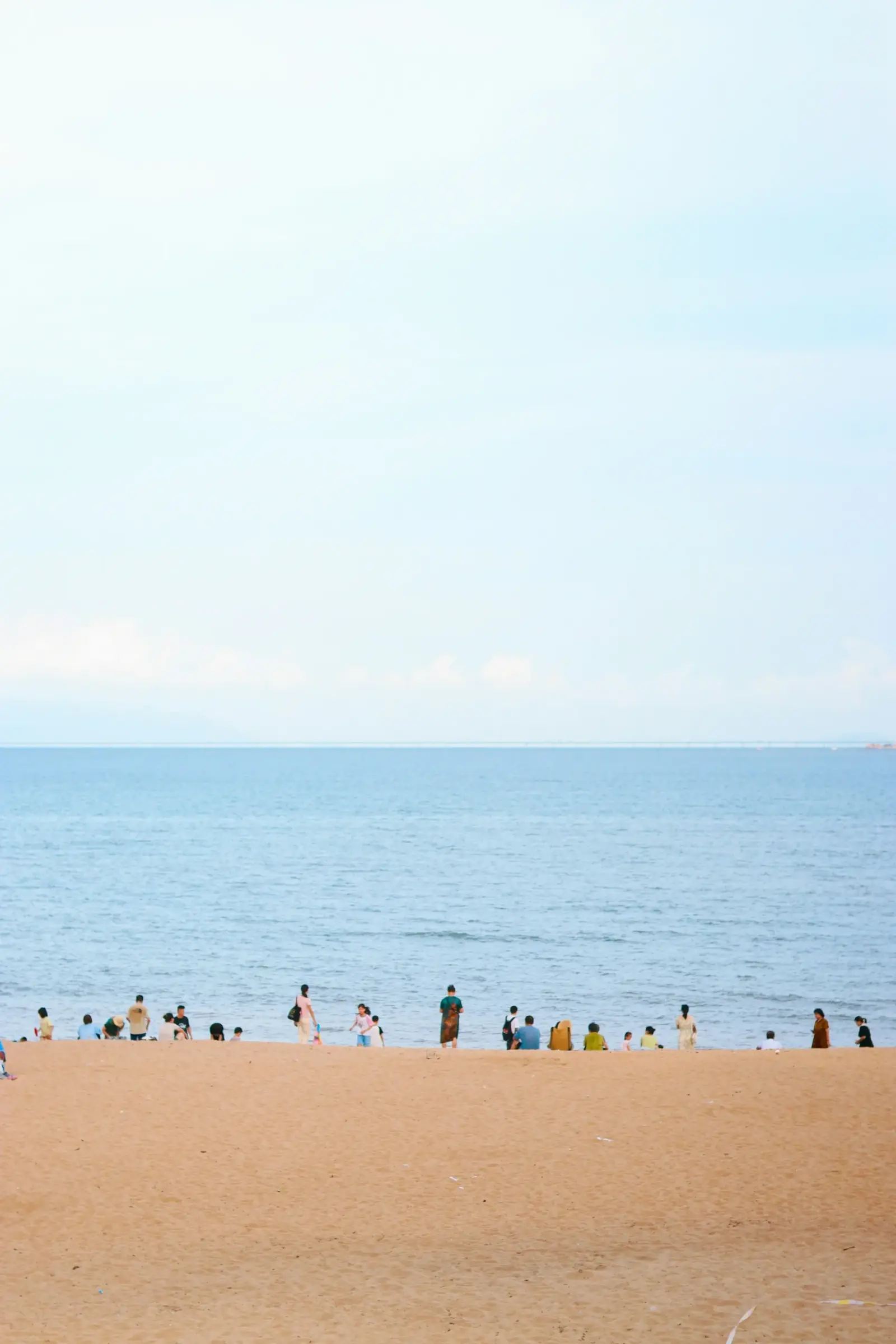 An open stretch of beach in Zhuhai